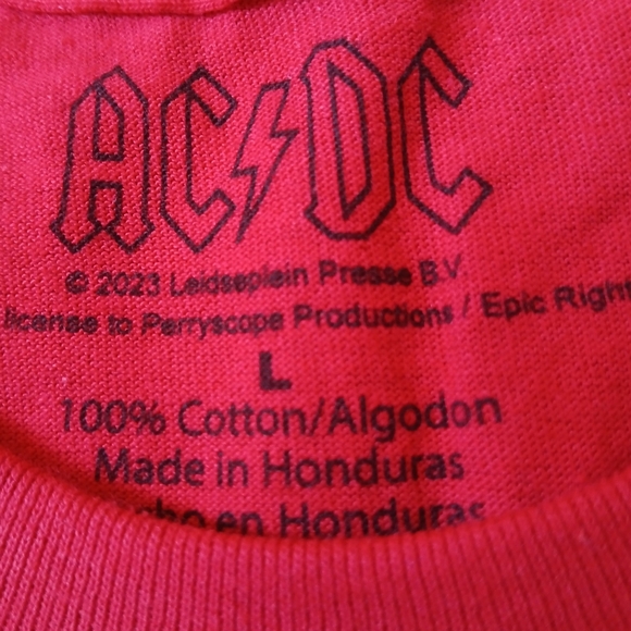 AC/DC Graphic Print T-Shirt Men's Size Large - Picture 4 of 4